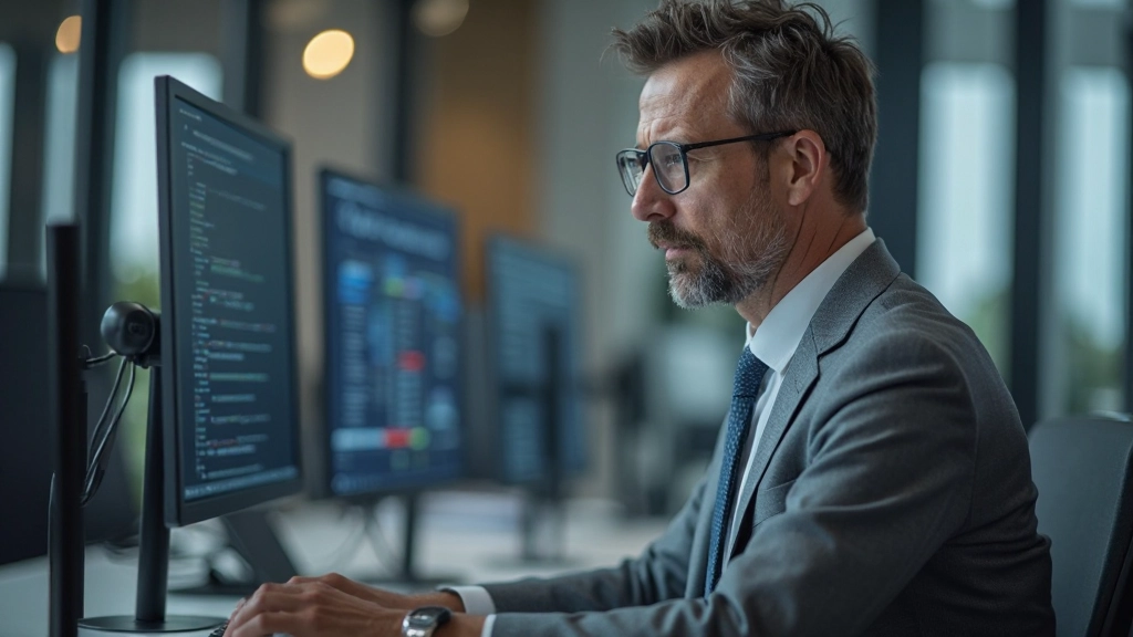 Data quality verification process showing analyst reviewing data accuracy and completeness in database systems